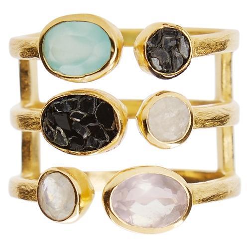 Stacked Stones Ring