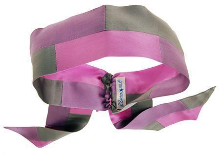 Color Block Elastic Loop Headband - Silk Charmeuse Icy Pales