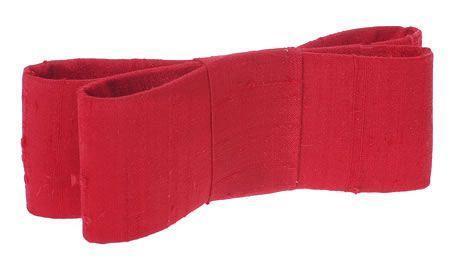 Wide Couture Bow Barrette - Silk Dupioni