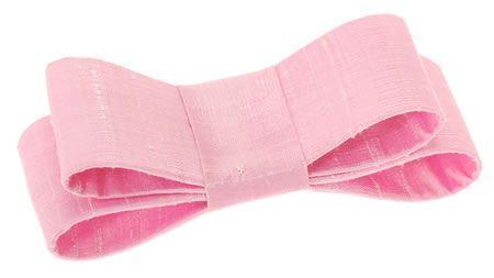 Wide Couture Bow Barrette - Silk Dupioni