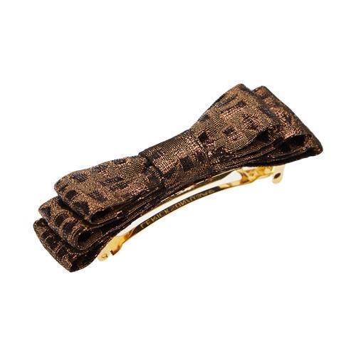Petite Bow Barrette - Copper Metal
