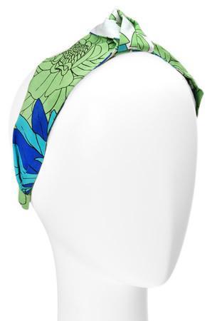 Narrow Knot Turban Headband - Bold Dahlia