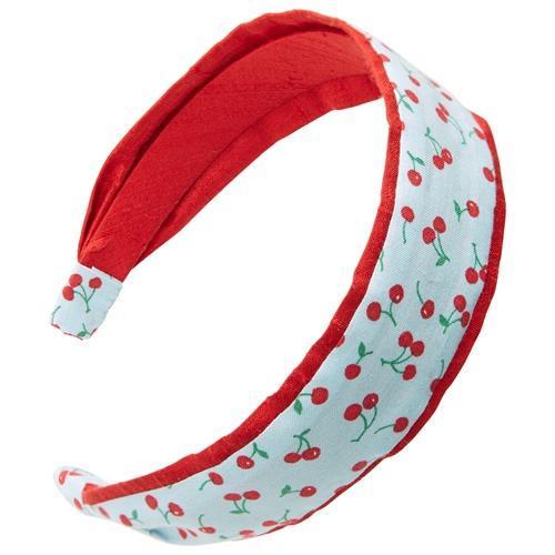 Two Tone Scarf Headband - Cherry