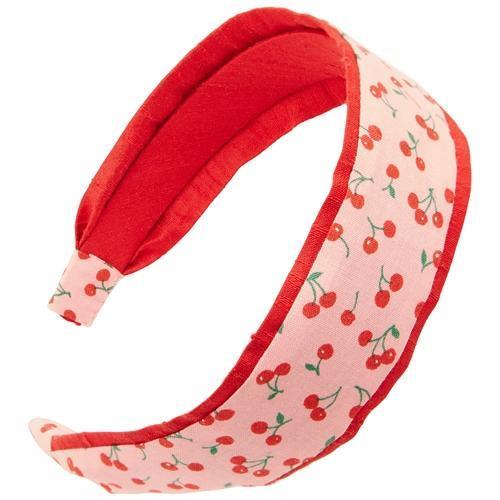 Two Tone Scarf Headband - Cherry