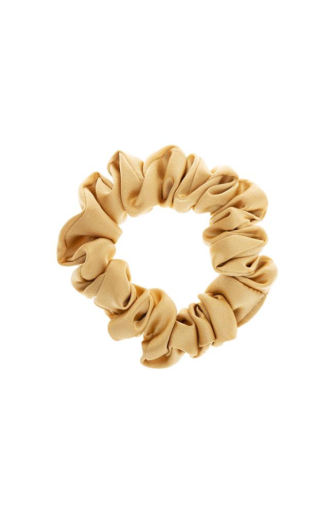 Gold Small Silk Scrunchie by L. Erickson USA
