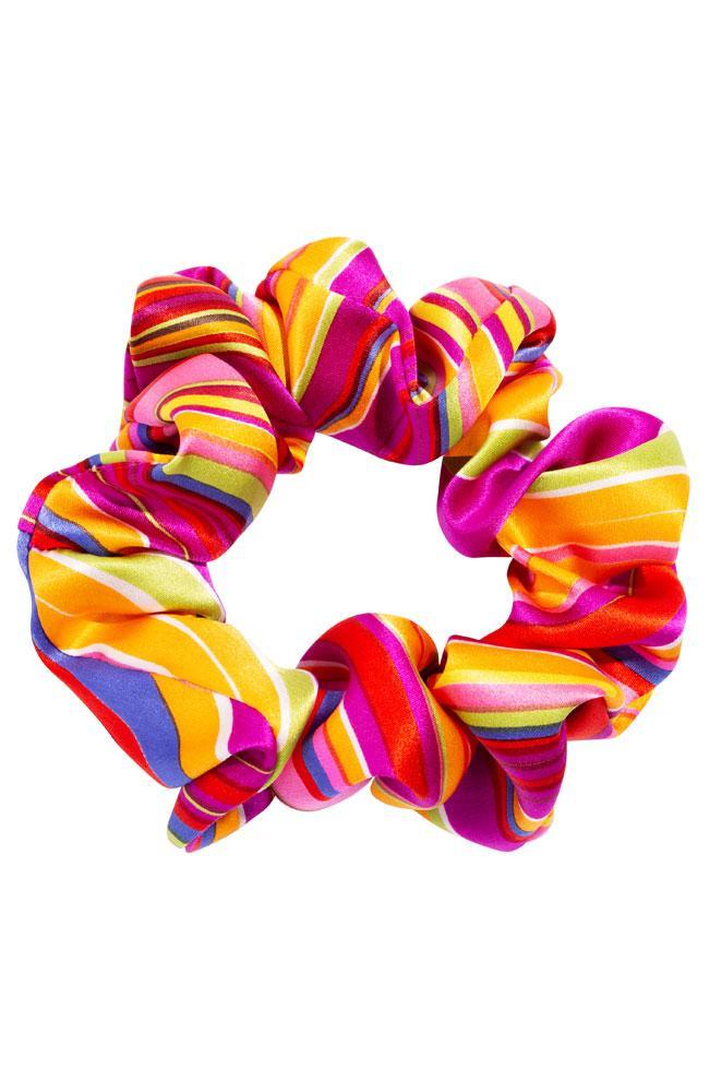 L. Erickson USA Medium Pony/Scrunchie - Psychedelic Fuchsia, Silk Charmeuse