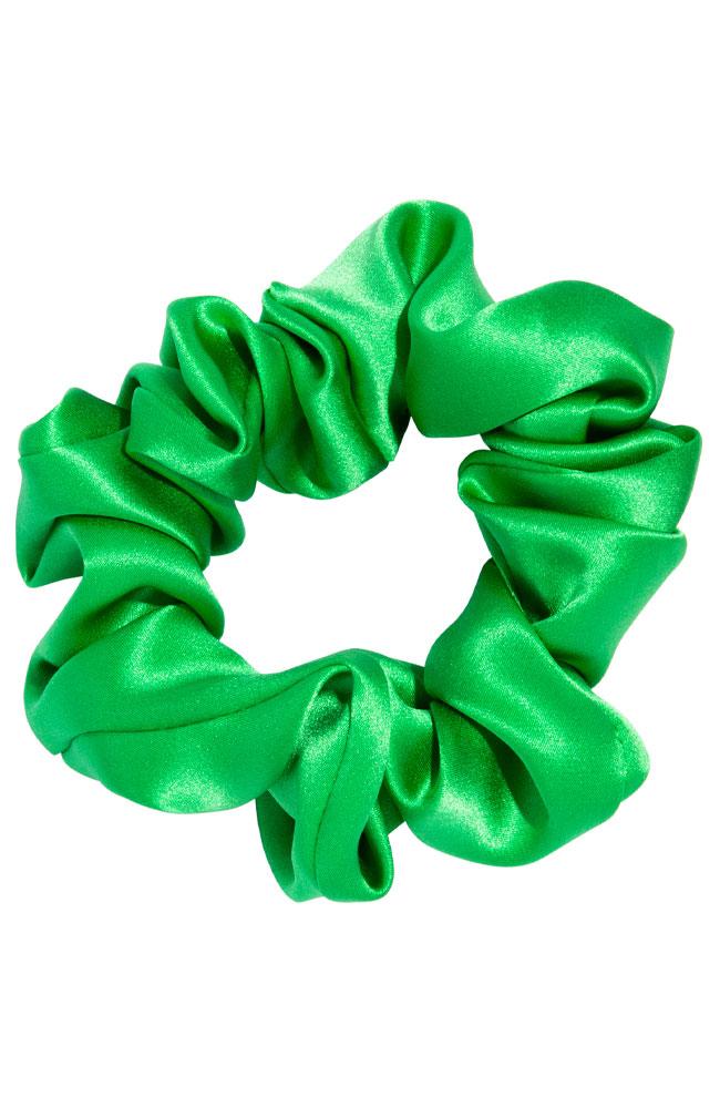 L. Erickson USA Medium Pony/Scrunchie - Midori Green, Silk Charmeuse