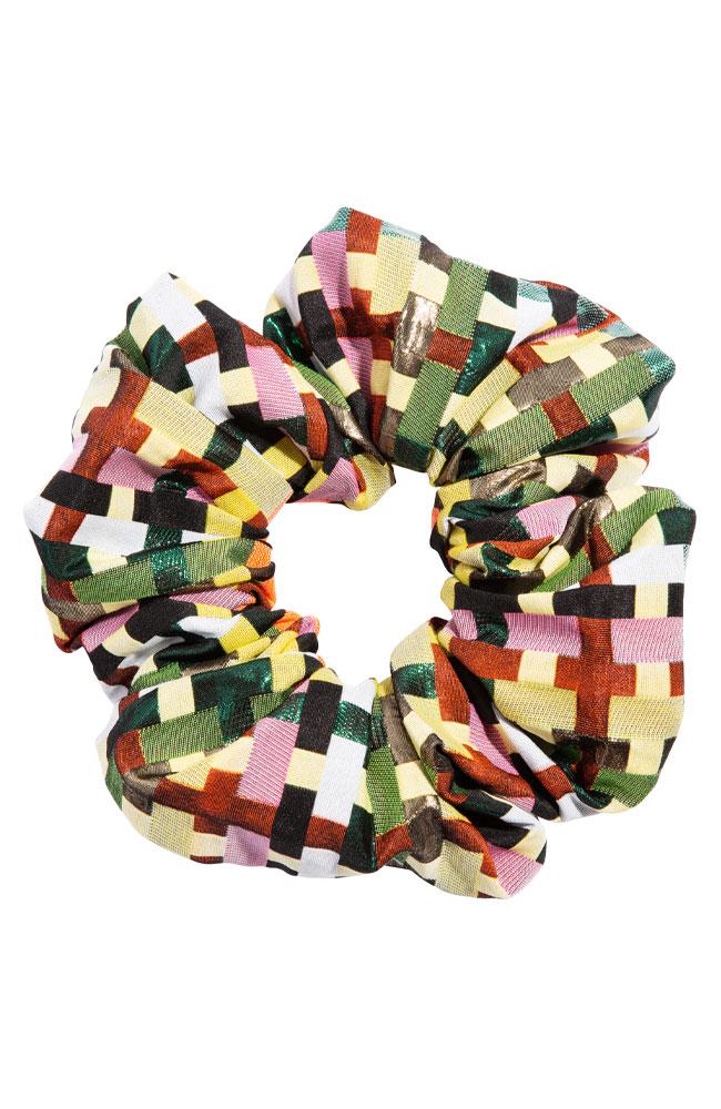 L. Erickson USA Large Pony/Scrunchie - Palm Desert Orange, Cotton/Polyester Blend