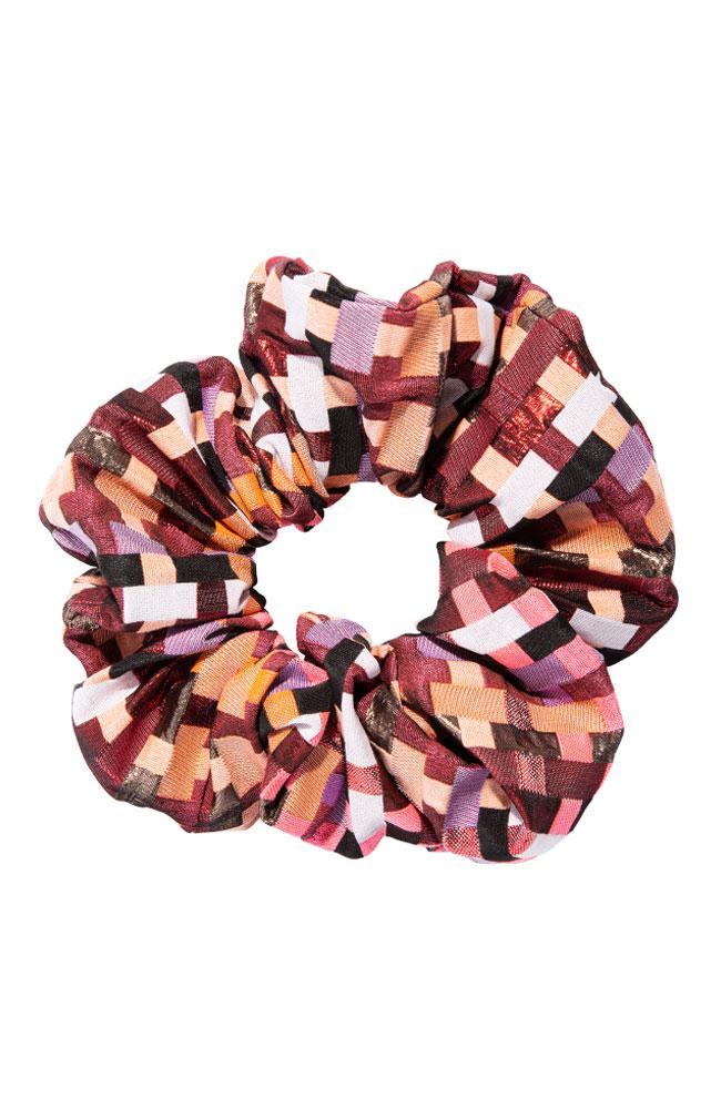 L. Erickson USA Large Pony/Scrunchie - Palm Desert Pink, Cotton/Polyester Blend