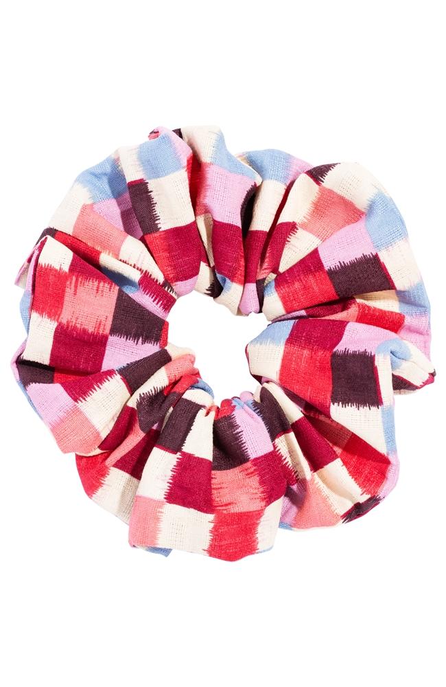 Large Scrunchie, Pink Ponytail Holder by L. Erickson USA