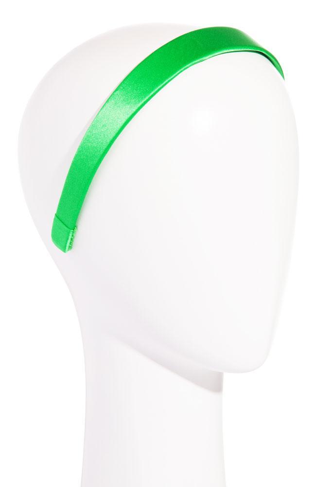 L.Erickson USA 1" Ultracomfort Headband - Midori Green, Silk Charmeuse, alternate view