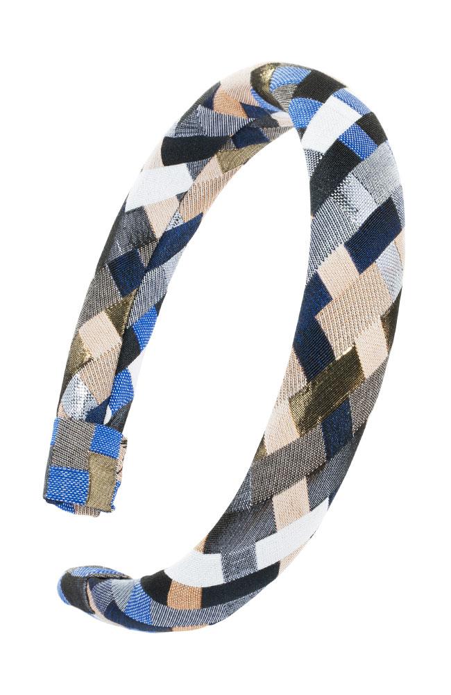 L. Erickson USA 1" Padded Wide Headband - Palm Desert Blue