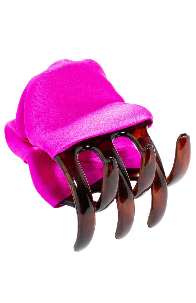 L. Erickson USA Large Covered Jaw - Island Pink, Silk Charmeuse