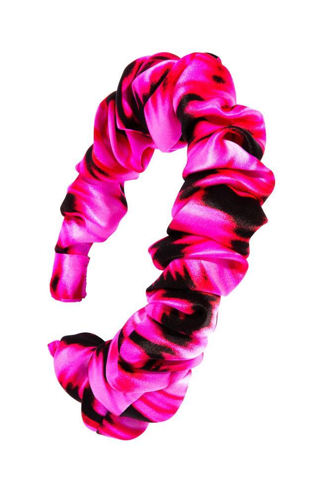 L. Erickson USA 1" Medici Headband - Digital Blur Pink, Silk Charmeuse