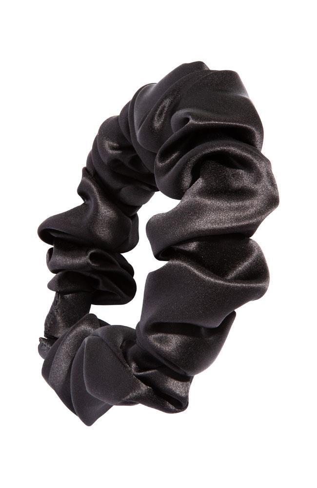 L. Erickson USA 1" Medici Headband - Black, Silk Charmeuse