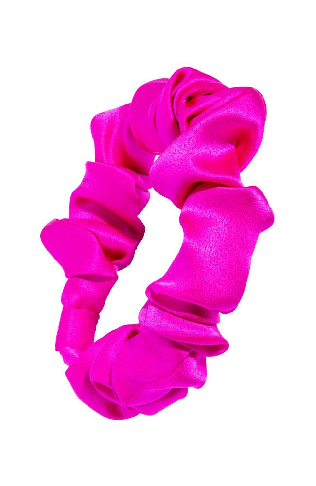 L. Erickson USA 1" Medici Headband - Island Pink, Silk Charmeuse
