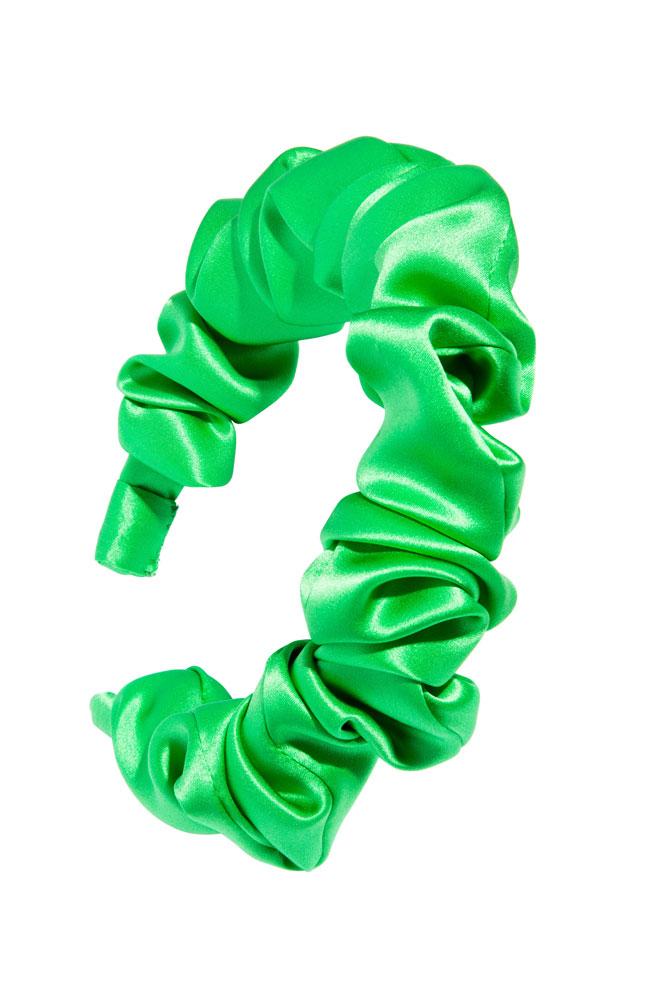 L. Erickson USA 1" Medici Headband - Midori Green, Silk Charmeuse