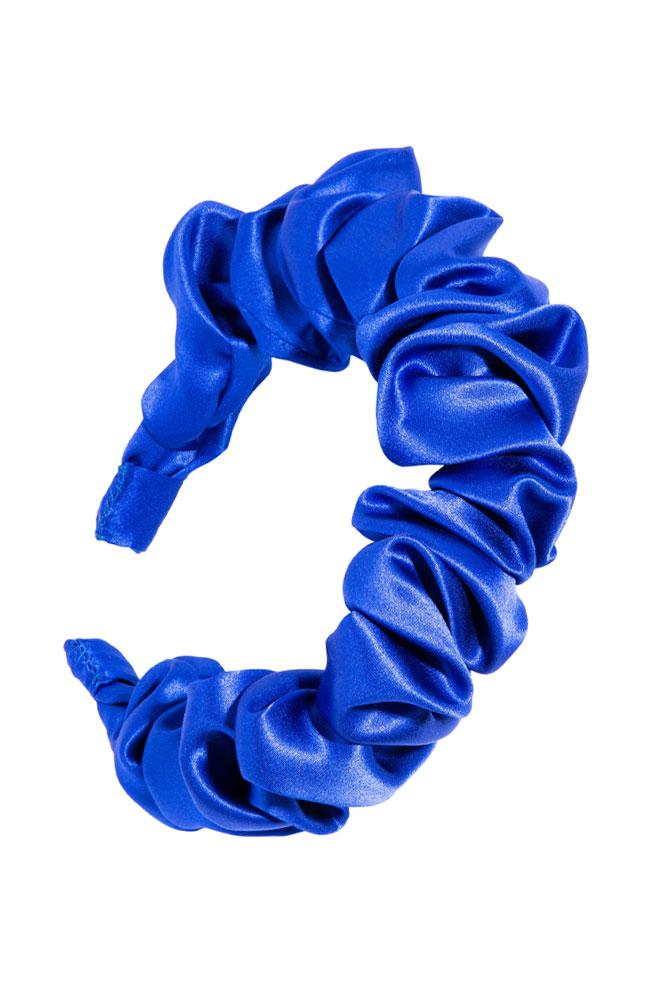 L. Erickson USA 1" Medici Headband - Ocean Blue, Silk Charmeuse