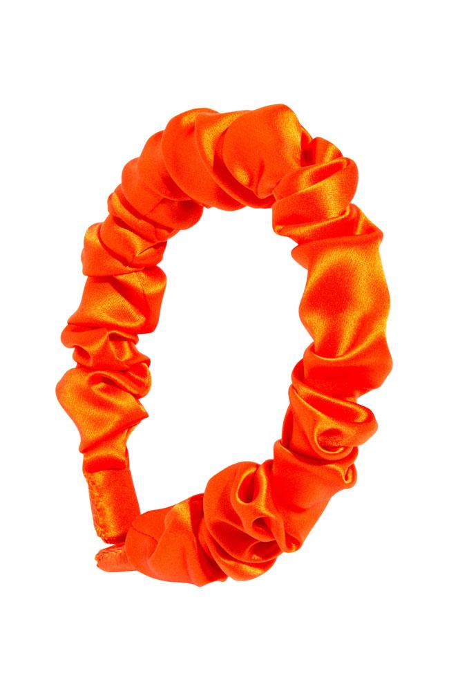 L. Erickson USA 1/2" Medici Headband - Orange, Silk Charmeuse