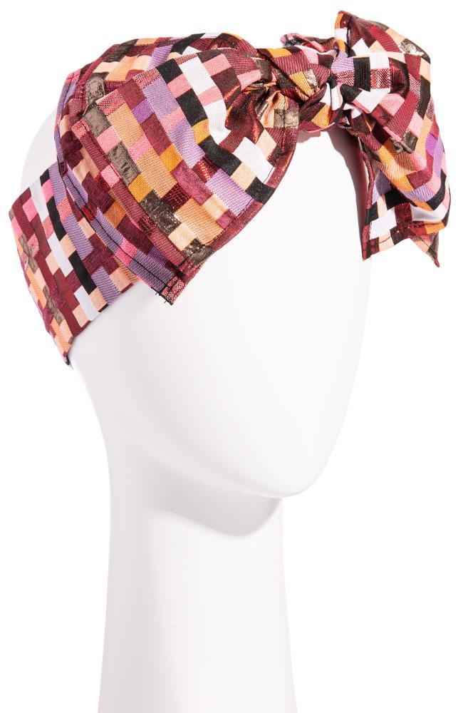 L. Erickson USA Colette Bow Headwrap - Palm Desert Pink, alternate view