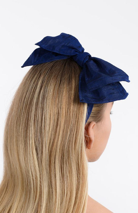 Colette Bow Headwrap - Silk Dupioni