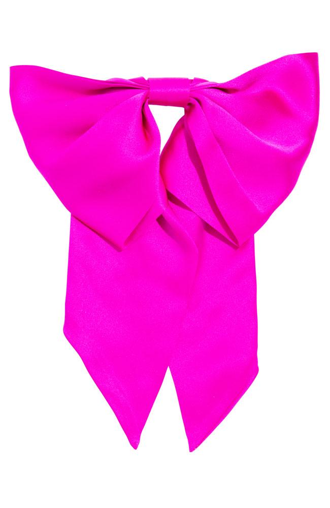 L. Erickson USA Clara Bow Barrette - Island Pink, Silk Charmeuse