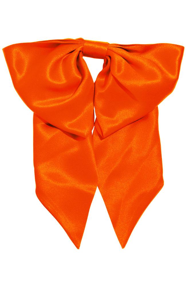 L. Erickson USA Clara Bow Barrette - Orange, Silk Charmeuse