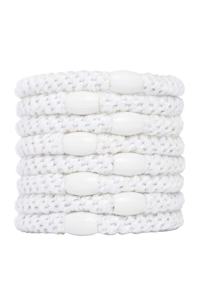 L. Erickson Hair Ties, Grab & Go ponytail holders, White