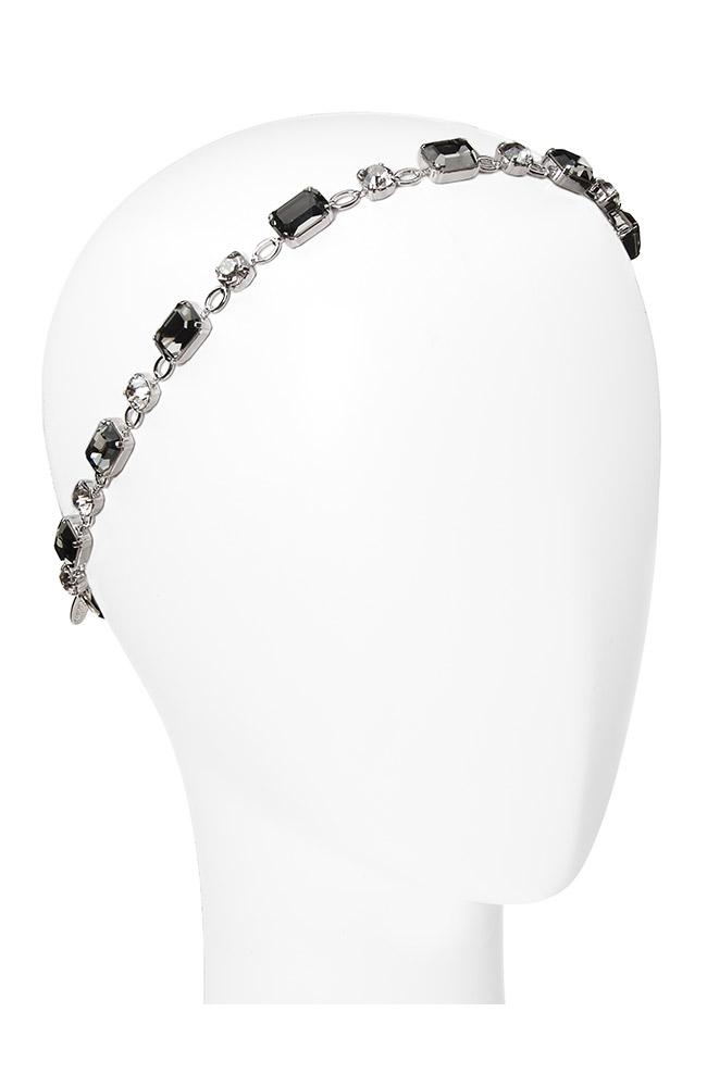Crystal headband with adjustable strap around back of head, L. Erickson