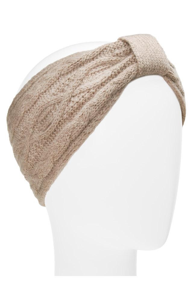 Beige Cashmere Winter Headband, L. Erickson