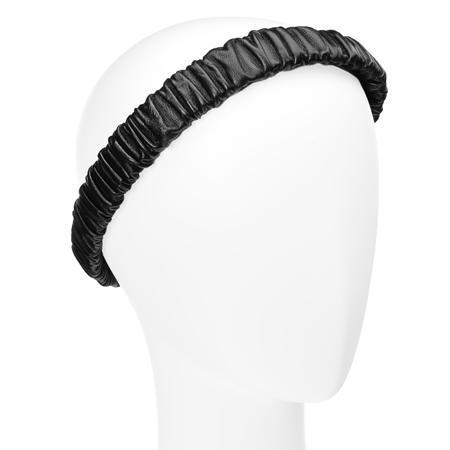 Ruched Leather Headwrap
