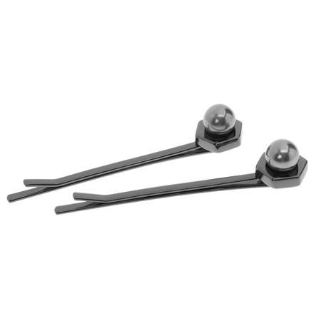 Hexagon Pearl Bobby Pin Pair