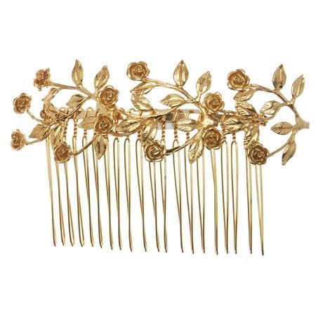Rose Vine Side Comb