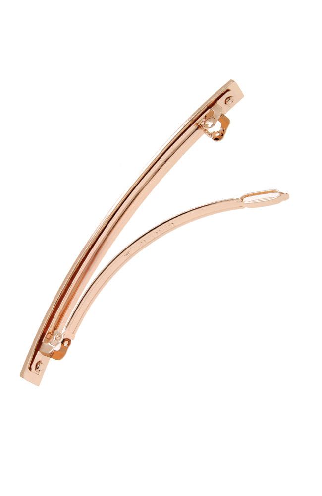 Brushed Metal Long and Skinny Barrette