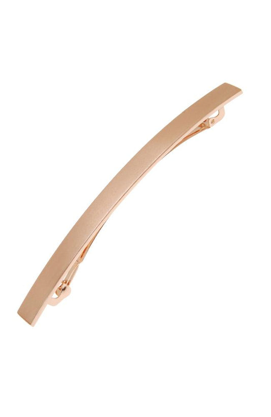 Brushed Metal Long and Skinny Barrette