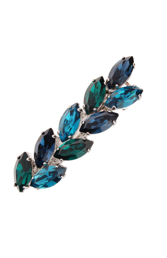 Small Ivy Crystal Barrette