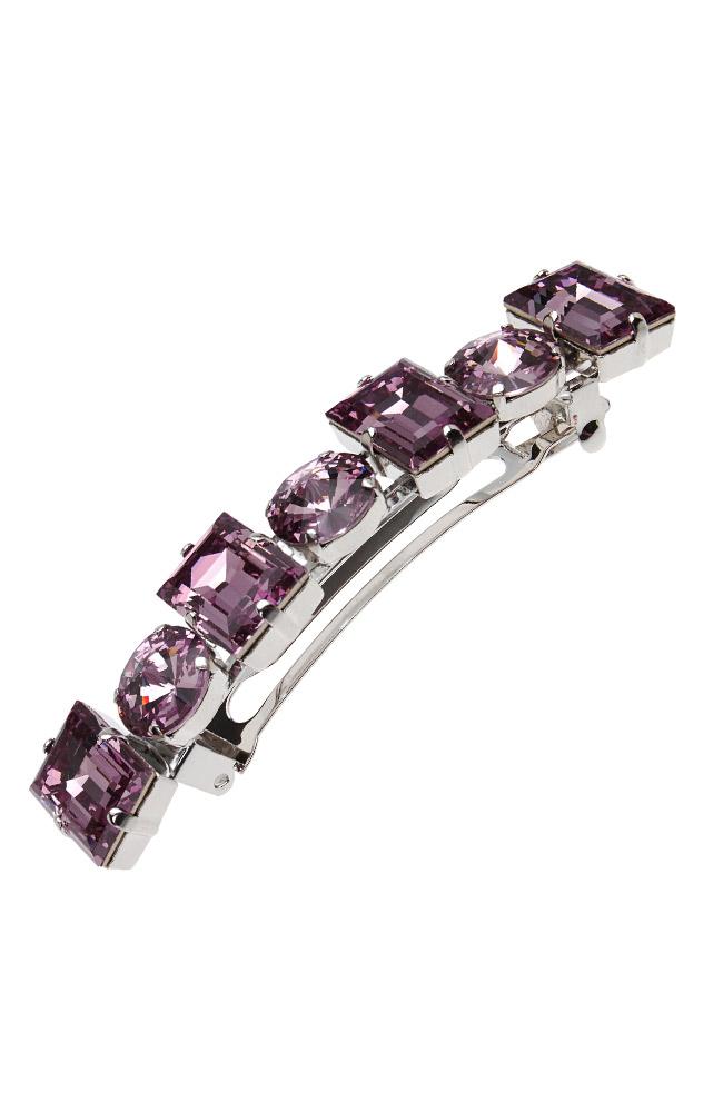 Large Sienna Crystal Barrette