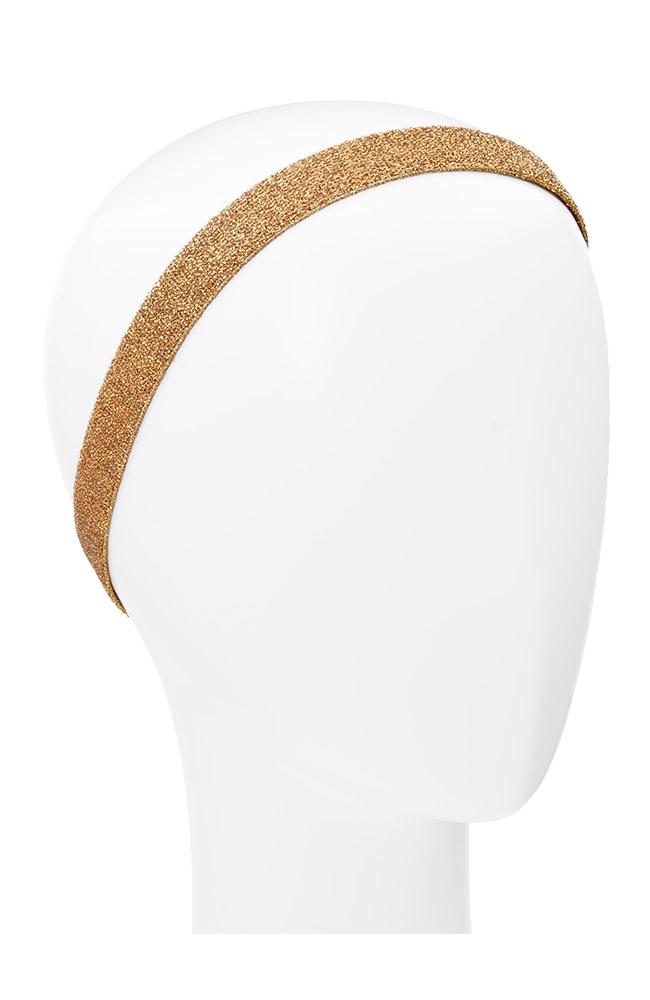 Nonslip Shimmering Gold Headband for working out, Work it Girl Headwrap by L. Erickson
