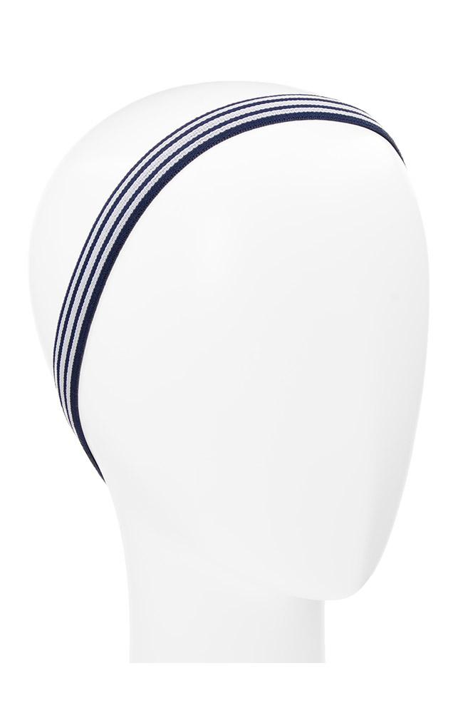 Nonslip Navy and White Headband for working out, Work it Girl Headwrap by L. Erickson