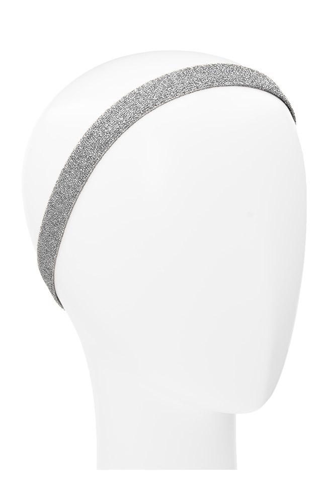 Nonslip Shimmering Silver Headband for working out, Work it Girl Headwrap by L. Erickson