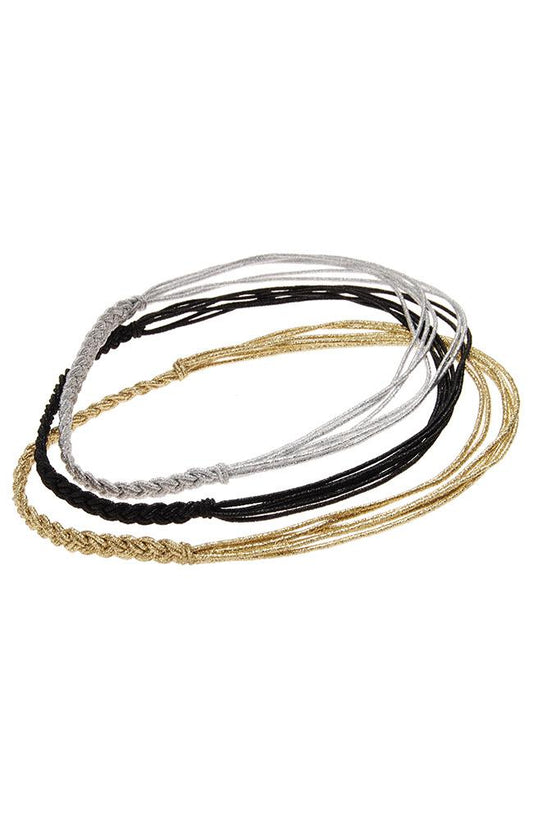 Convertible Braided Headwrap 3-Pack