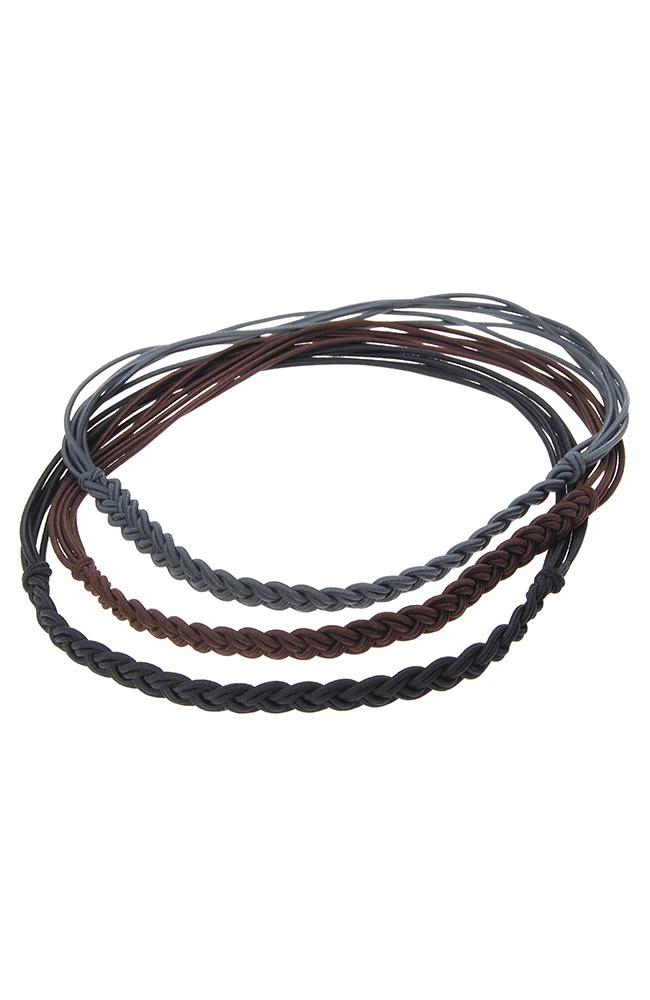 Convertible Braided Headwrap 3-Pack