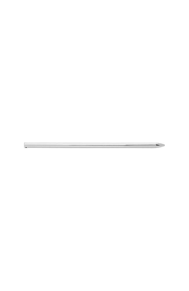 Silver Hair Pin with Skinny Rectangle Metal Slide by L. Erickson, post/pin