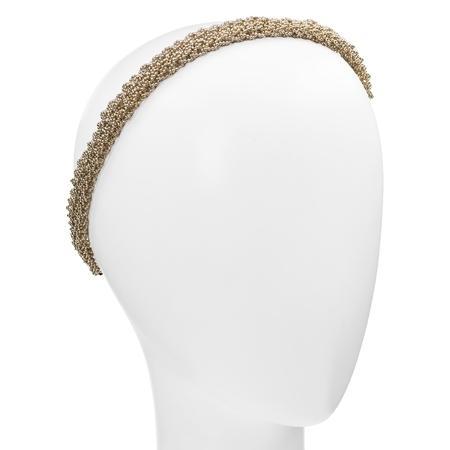 Wide Caviar Beaded Adjustable Headwrap