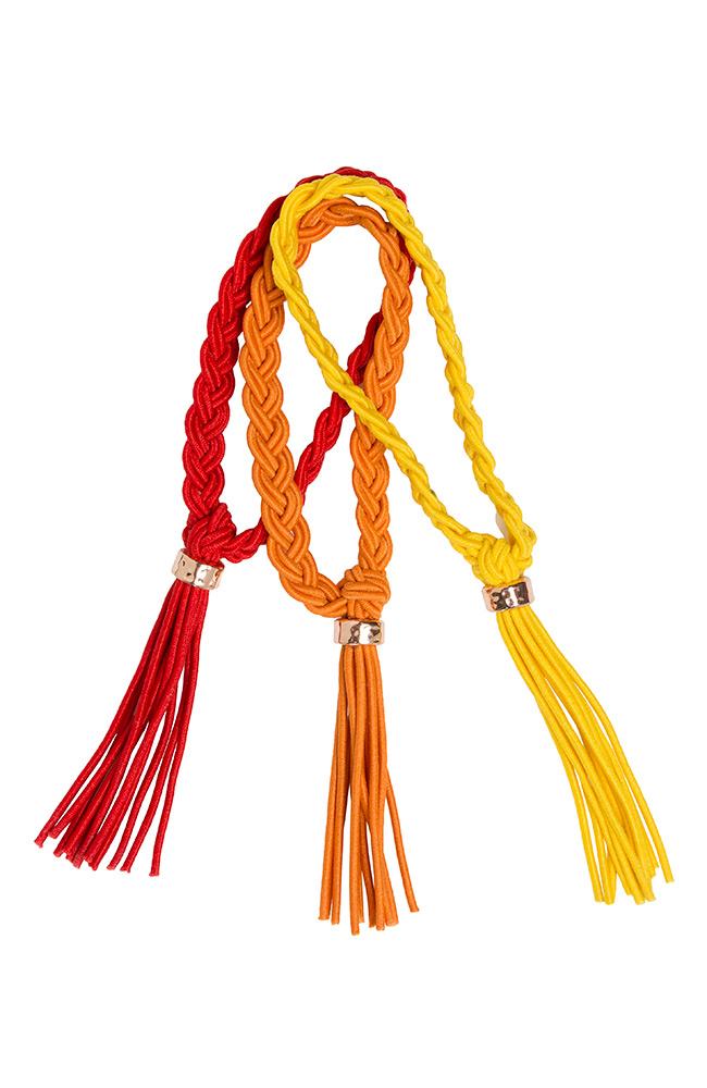 Braided Tassel Ponytail Holder 3-Pack
