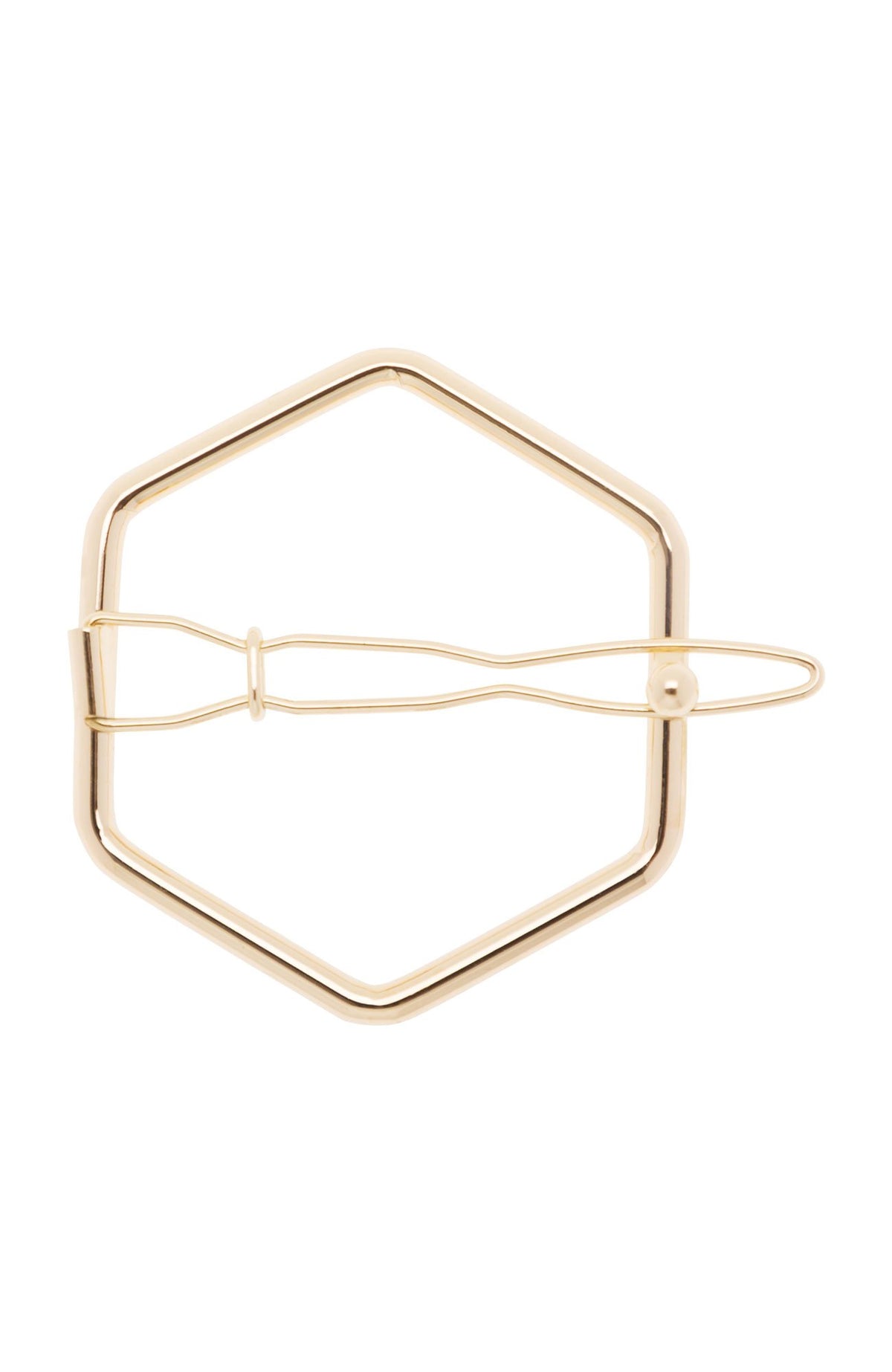 Metal Hexagon Tige Boule Barrette
