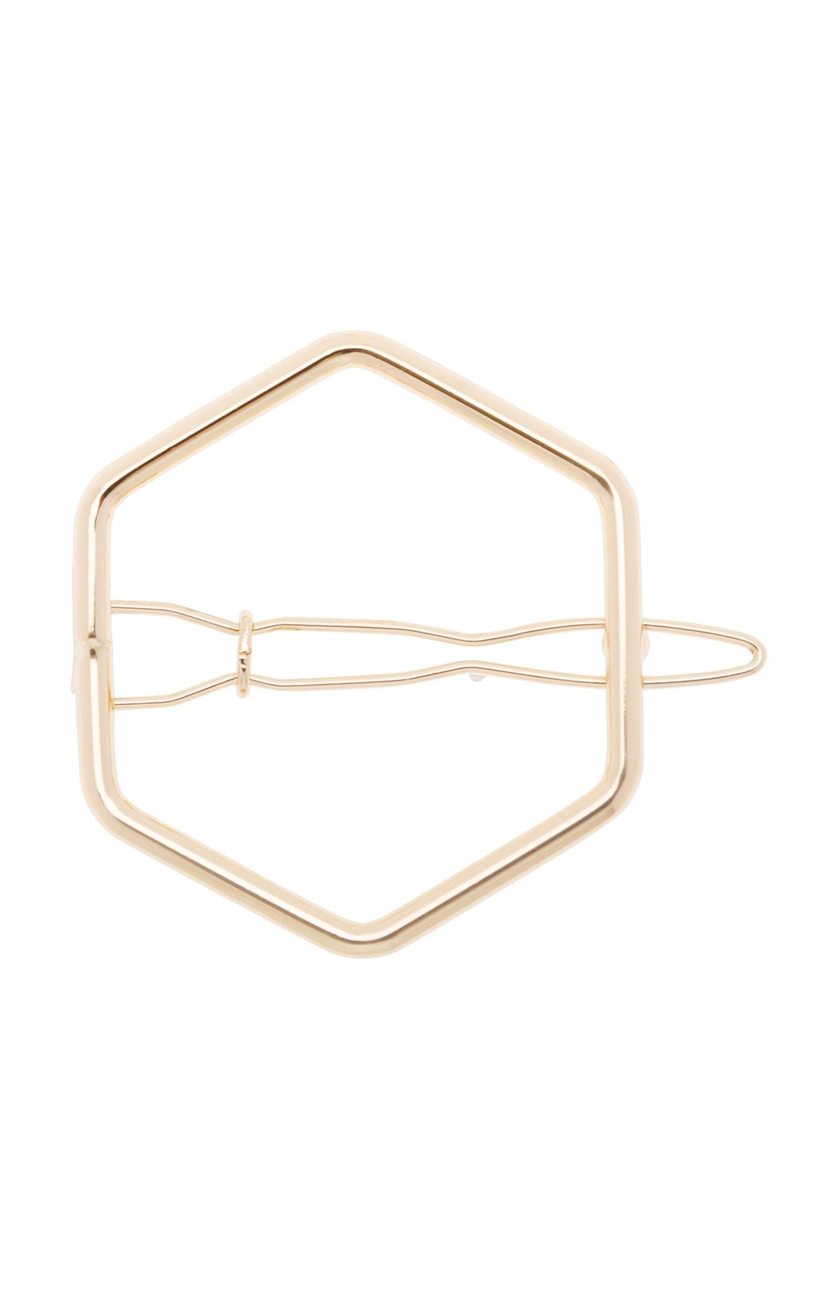 Metal Hexagon Tige Boule Barrette