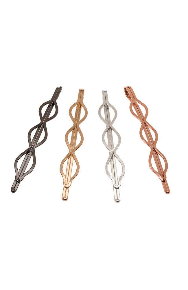 Cutout Ovals Bobby Pin 4-Pack