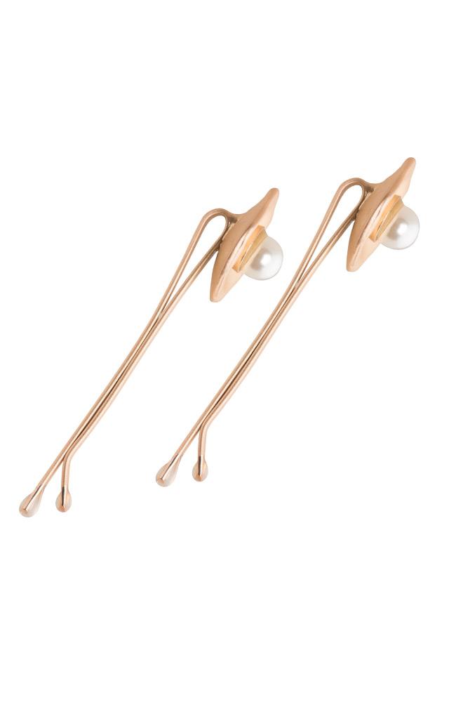 Floral Pearl Bobby Pin Pair