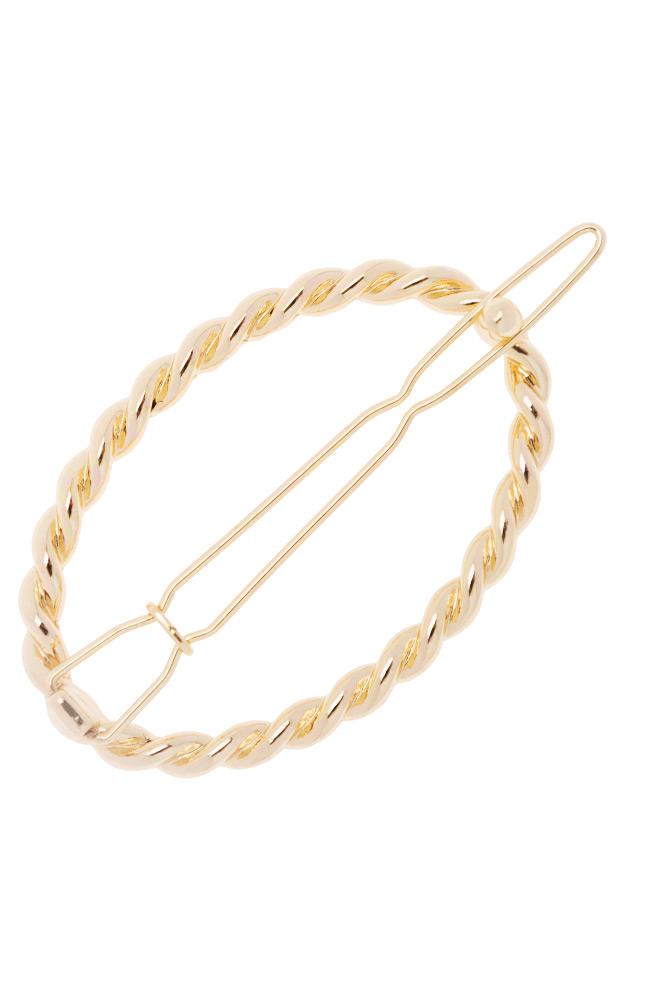 Braided Tige Boule Barrette